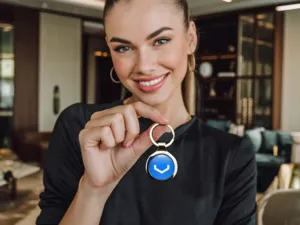 Vossen Schlüsselring Halter Stilvoll Legierung Metall
